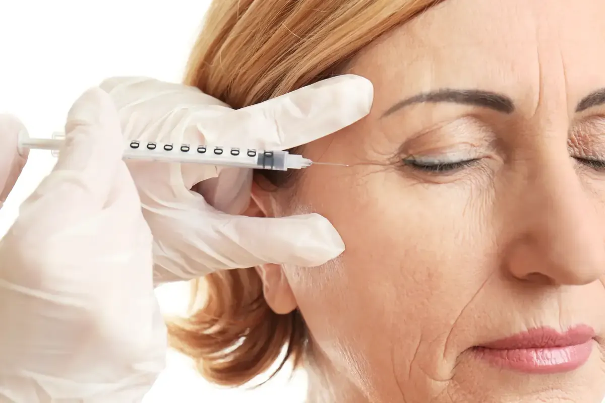Hyaluronic acid injection for facial rejuvenation procedure